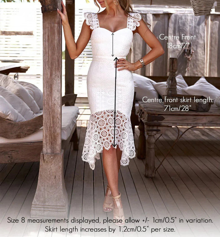 Giselle Dress - White Lace