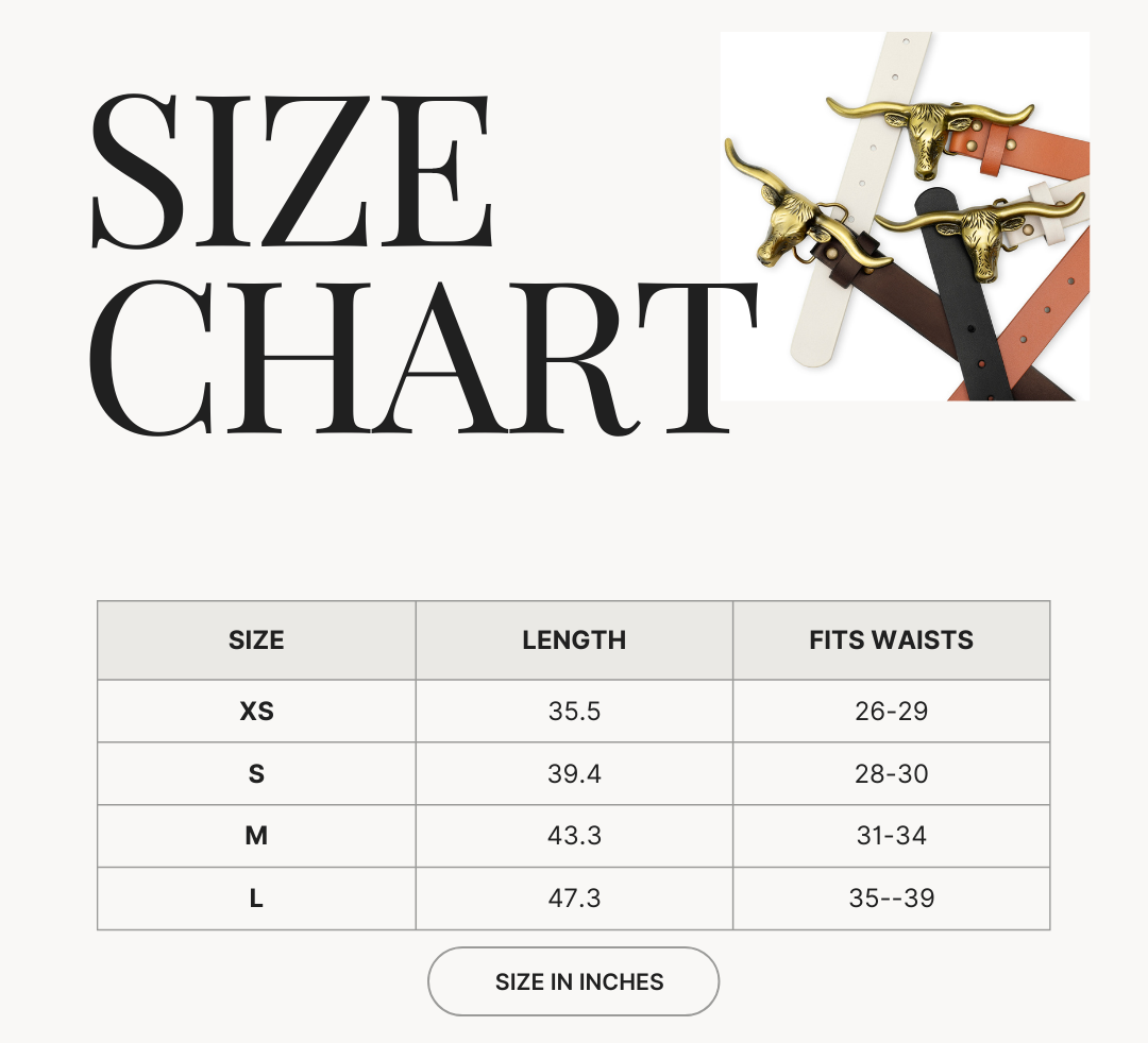 Signature Longhorn Western Belt for Women