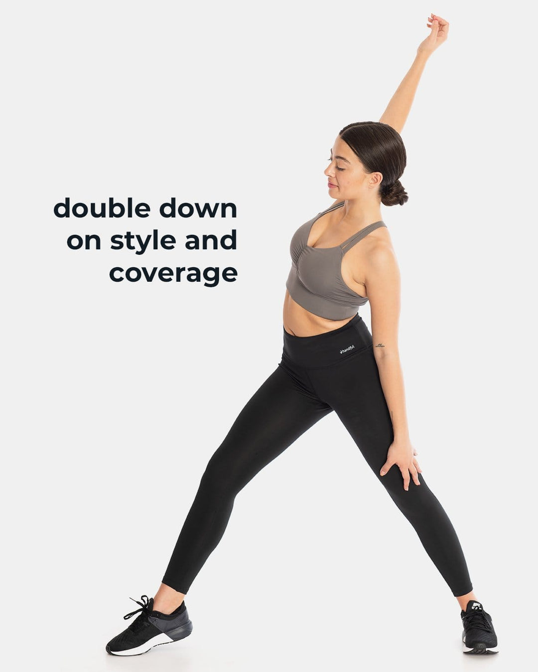 Double Down Bra – Magnetic Gray Handful