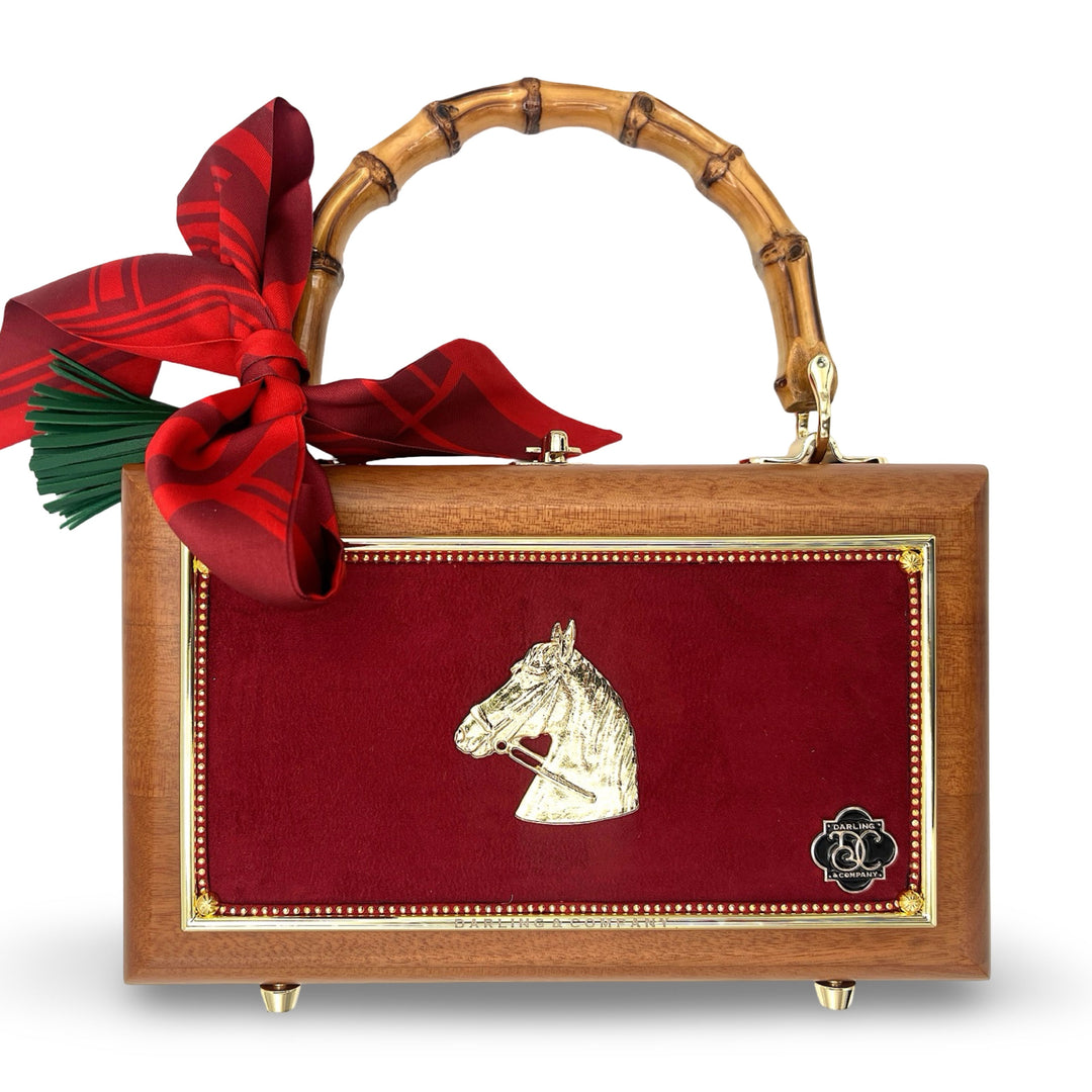 Red Holiday Horse Bag
