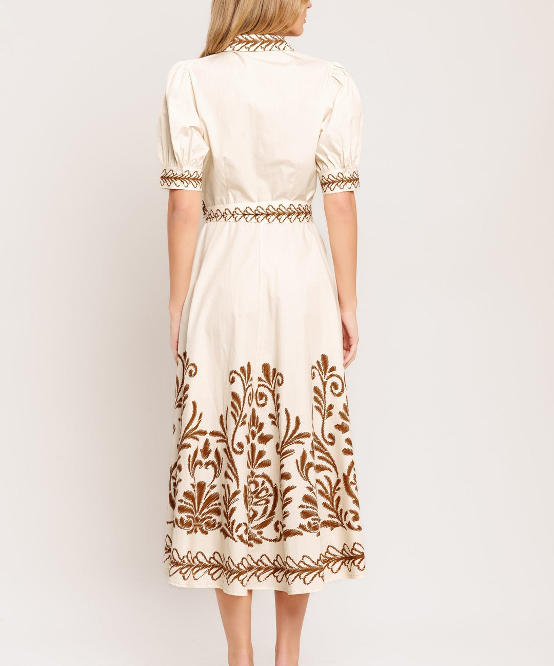Romantic Heirloom Woven Midi Dress