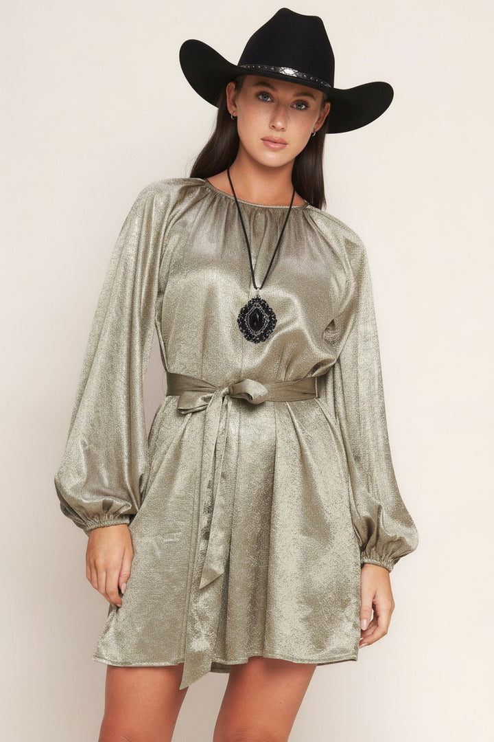 Moonrise Haze Woven Mini Dress