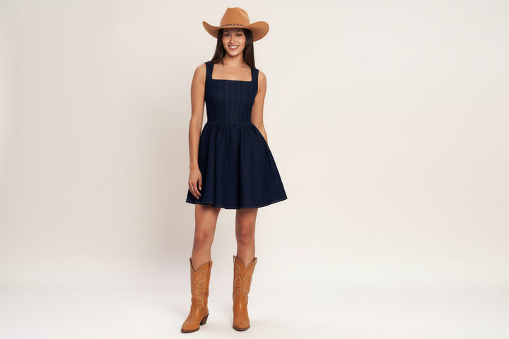 Love At First Wear Denim Mini Dress