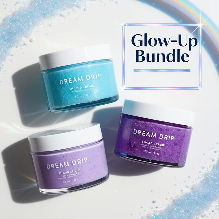 Dream Drip - Blueberry, Chamomile & Lavender | Glow-Up Skincare Bundle