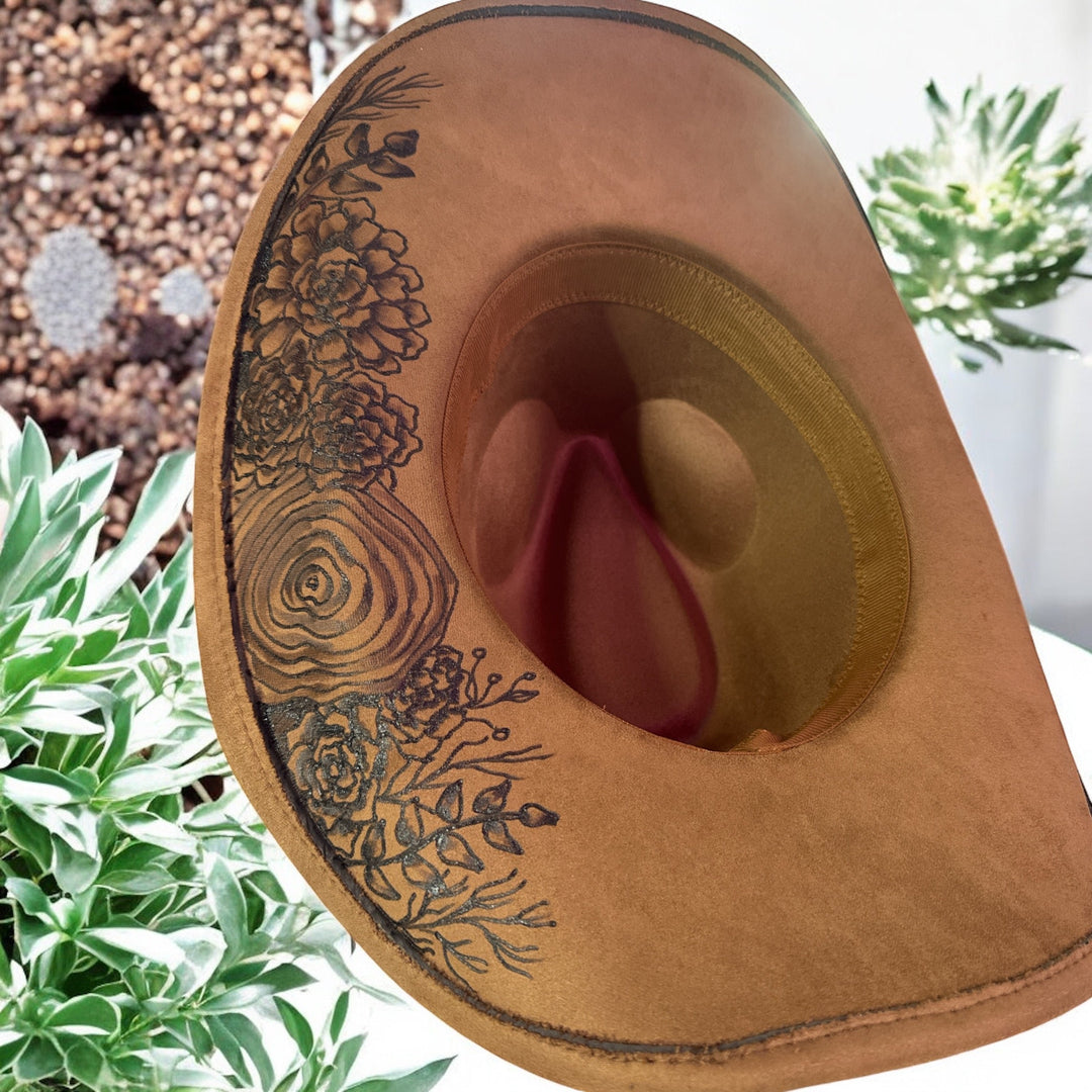 Jade - Burned Cowboy (Swoop) Hat