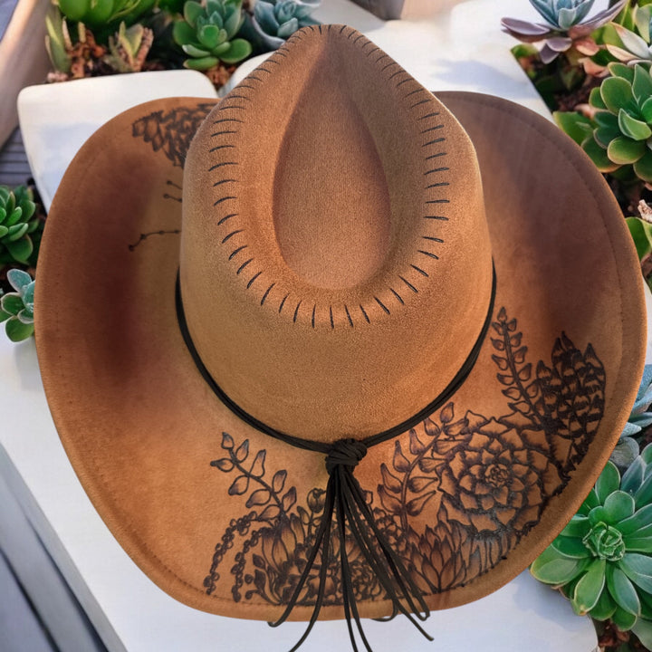 Jade - Burned Cowboy (Swoop) Hat
