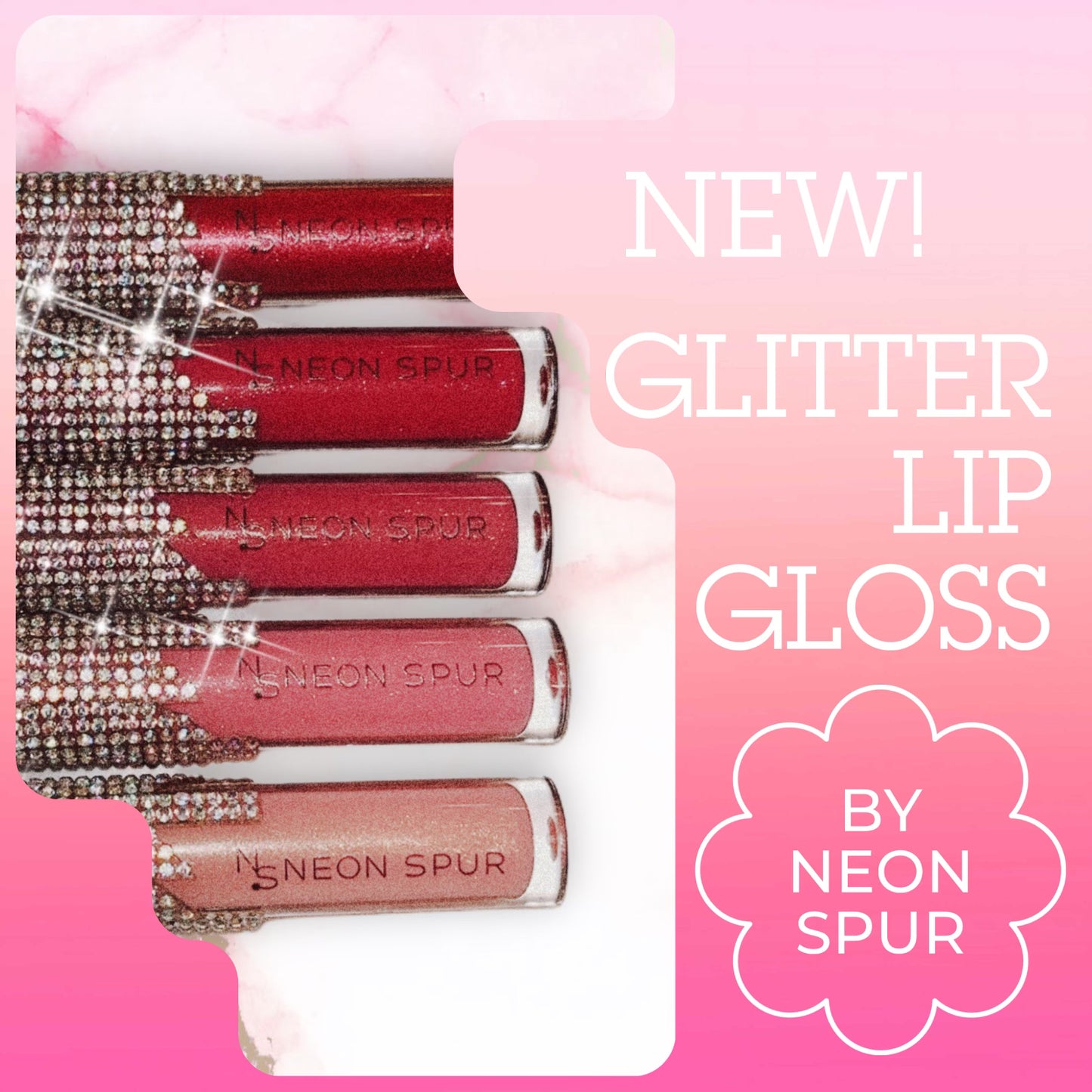 Saddle Up Your Smile - Glitter Lip Gloss Set of all 5!