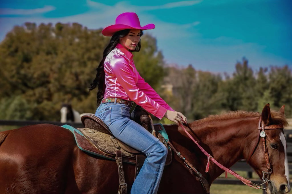 Let Er Buck Luxury Western Pearl Snap Rodeo Shirt