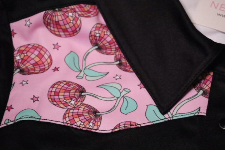 Cherry Groove Girls Western Pearl Snap Rodeo Shirt