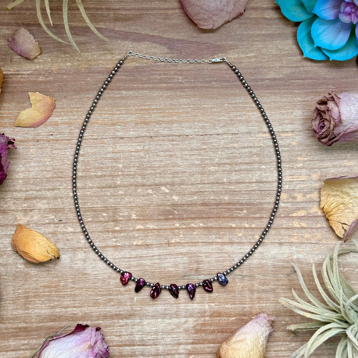 Dyed Freshwater 15.5” Pearl Choker Necklace