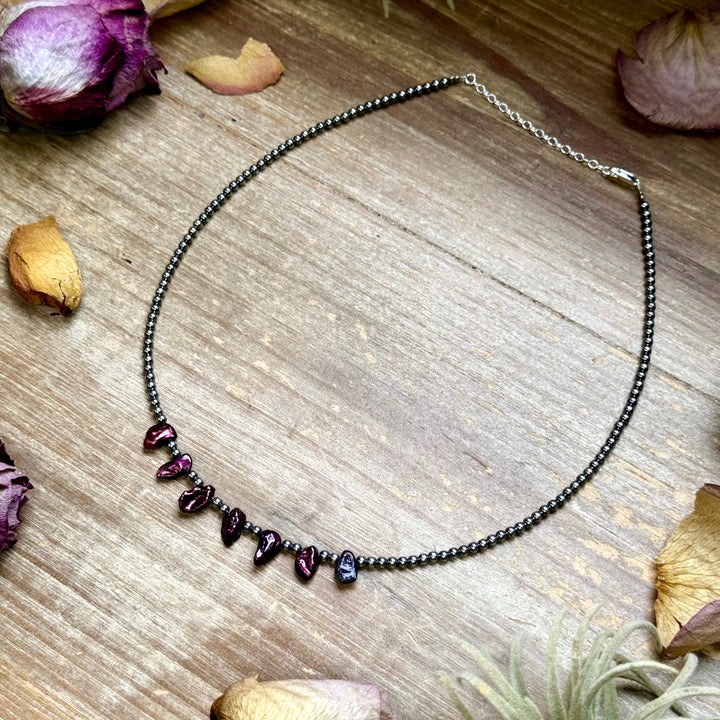 Dyed Freshwater 15.5” Pearl Choker Necklace