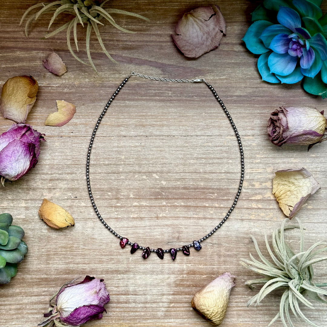 Dyed Freshwater 15.5” Pearl Choker Necklace