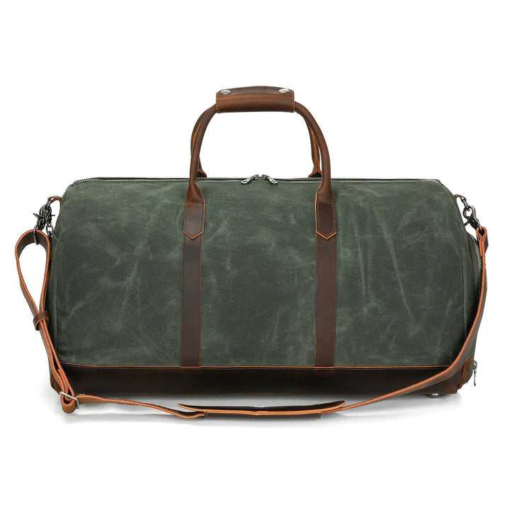 Canvas & Full-Grain Cowhide Leather Weekender Bag
