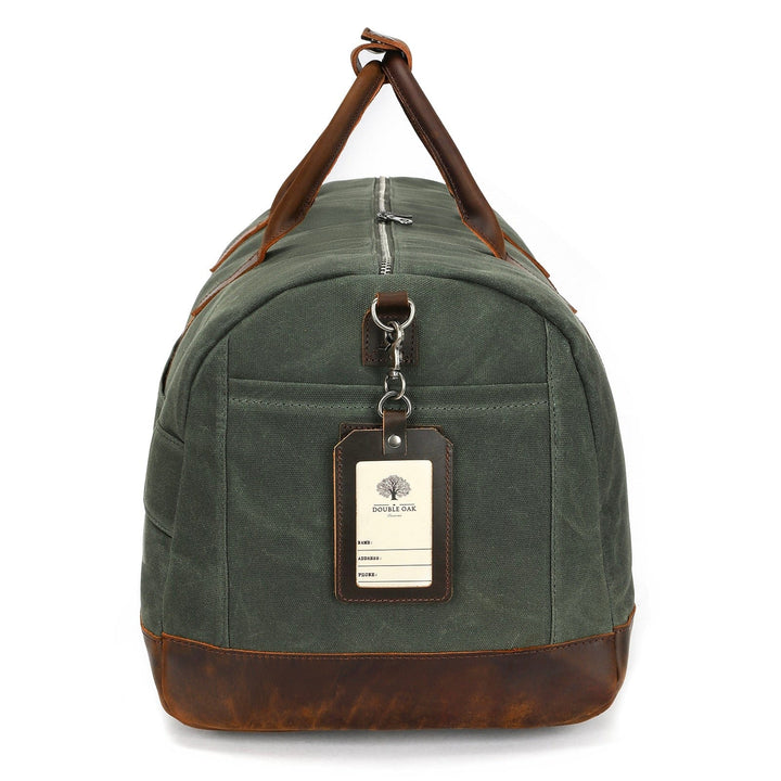 Canvas & Full-Grain Cowhide Leather Weekender Bag