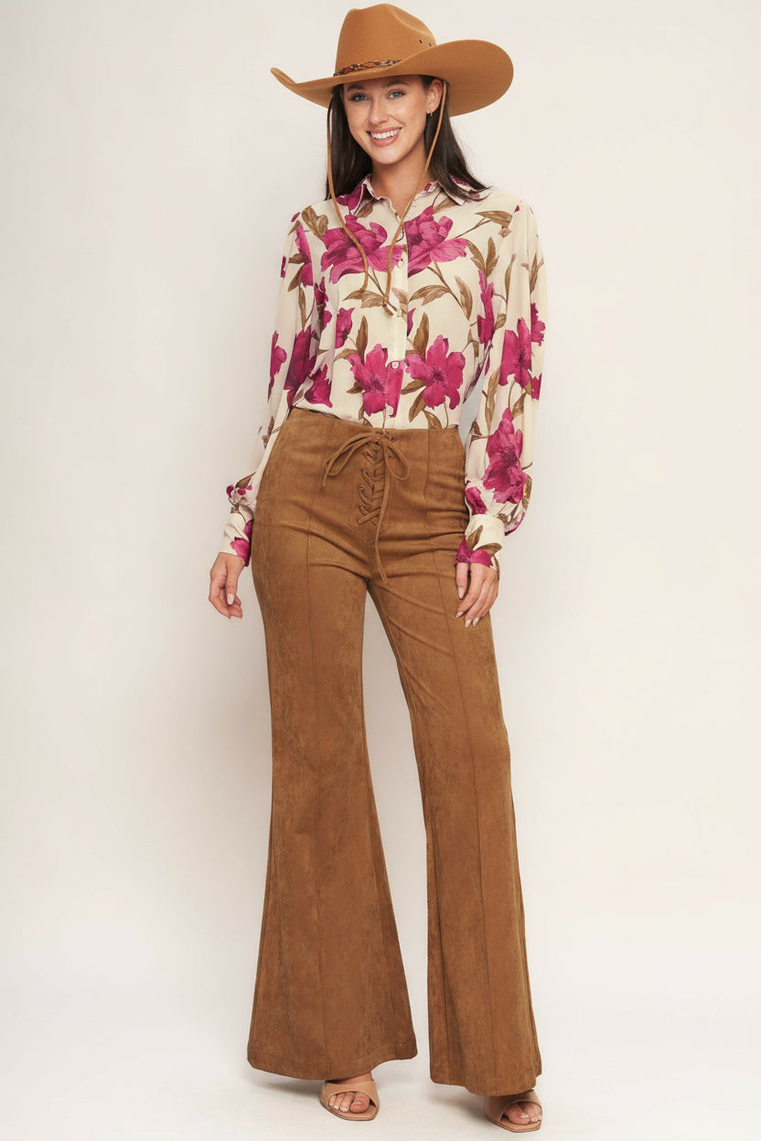 Wild Honey Faux Suede Pants