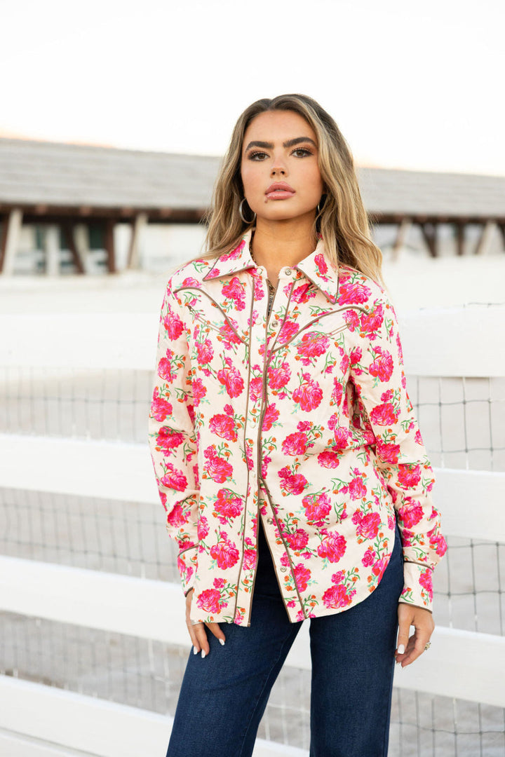 RQ Wild Rose Button Up Rodeo Quincy