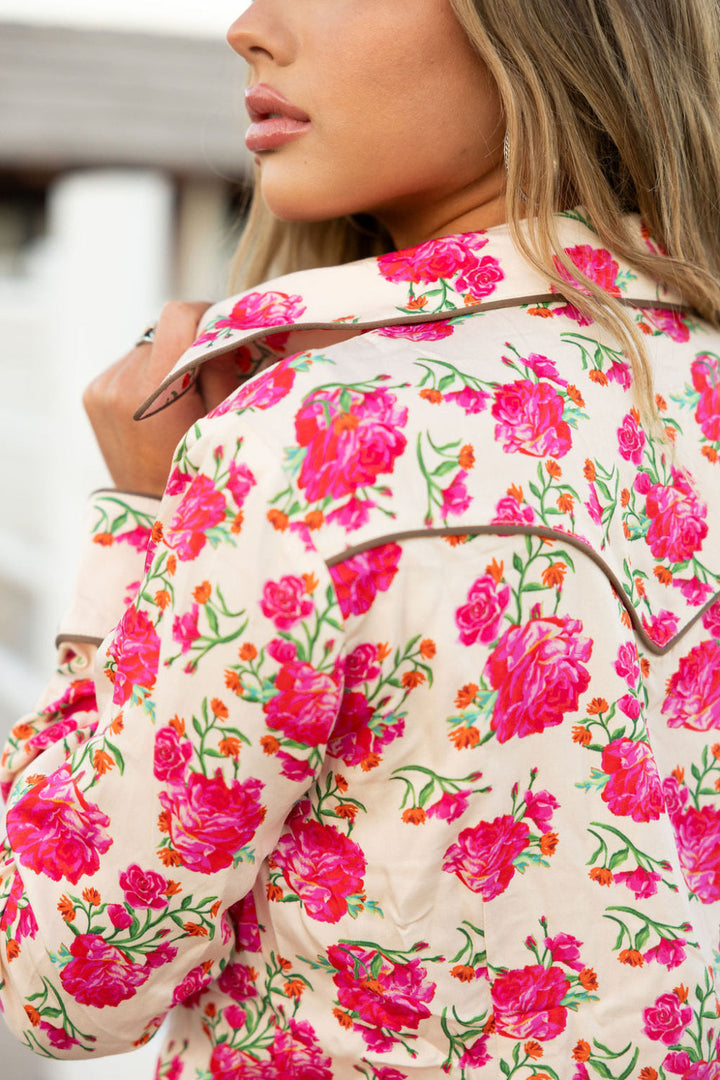 RQ Wild Rose Button Up Rodeo Quincy