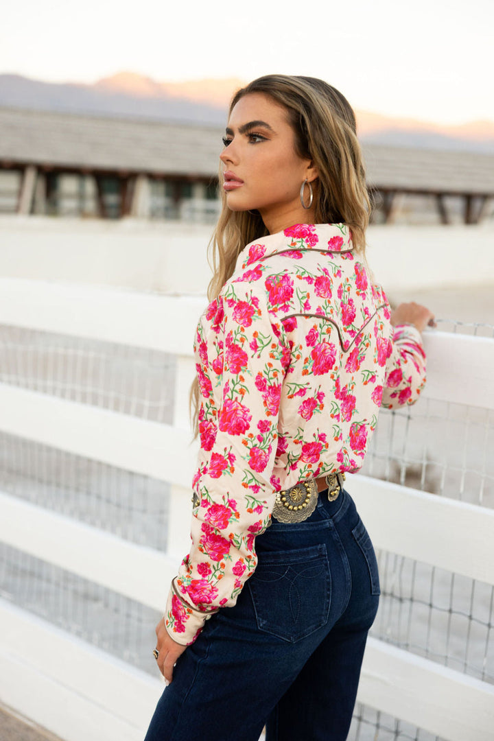 RQ Wild Rose Button Up Rodeo Quincy
