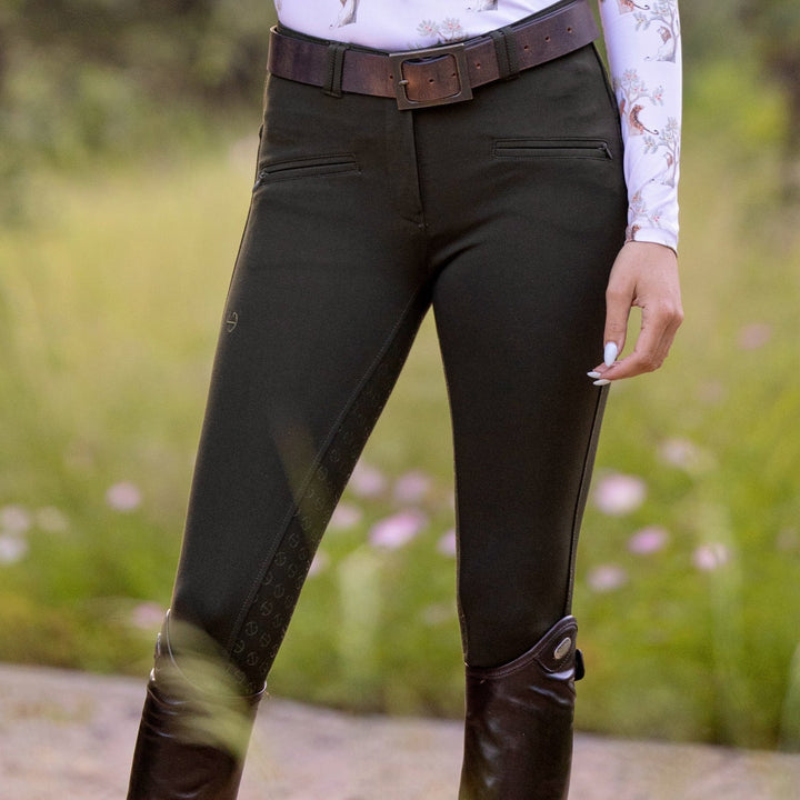 Kimberly Full Seat Breeches - Army Green