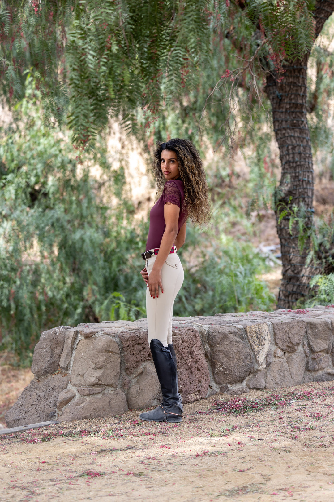 Halter Ego Evolution Knee Patch Breeches - Hunter Beige