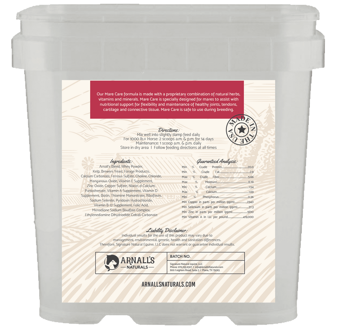 Arnall’s Mare Care: Wellness & Maintenance For Mares Arnall's Naturals