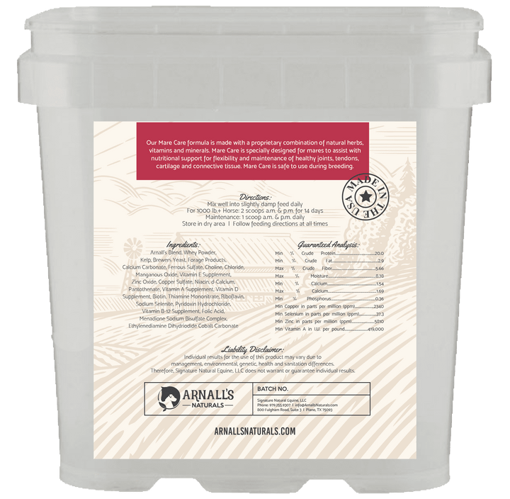 Arnall’s Mare Care: Wellness & Maintenance For Mares Arnall's Naturals