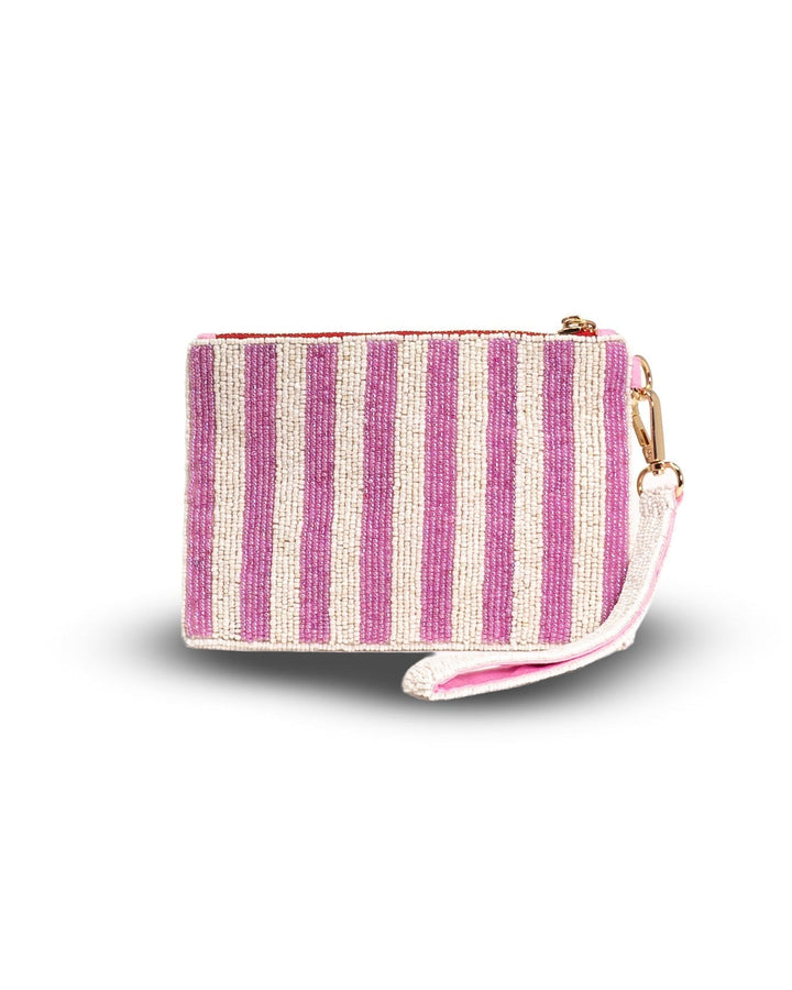Giddy Up Heart Medium Beaded Pouch Tucker Tweed Equestrian