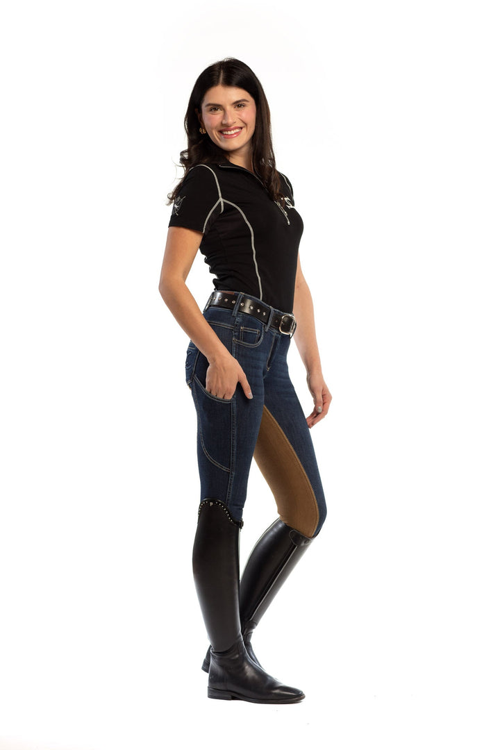 Equestrian Jean - Full Seat with Cell Phone Pocket | 4-way stretch - Vintage Wash
