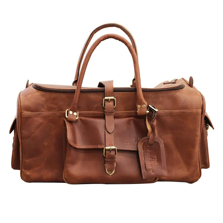 Totare Nurano Leather Weekender Bag
