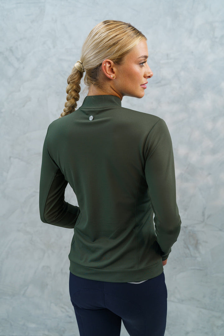 Harcour USA Pacific Womans Quarter Zip Technical Polo - Schooling Top Harcour USA