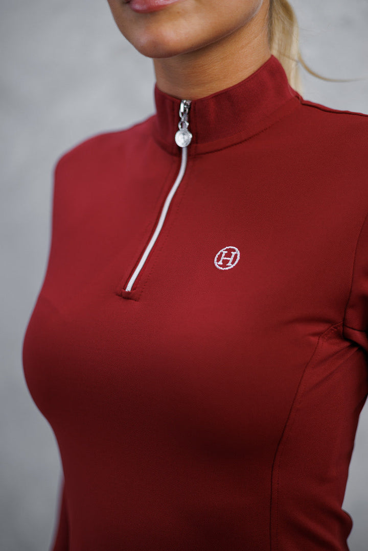 Harcour USA Pacific Womans Quarter Zip Technical Polo - Schooling Top Harcour USA