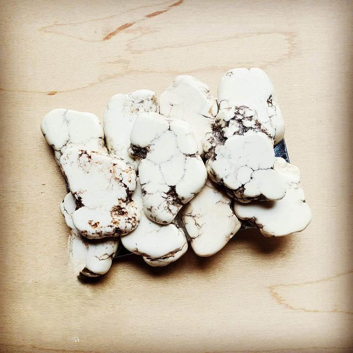 White Turquoise Slab Belt Buckle Medium Size 902m The Jewelry Junkie