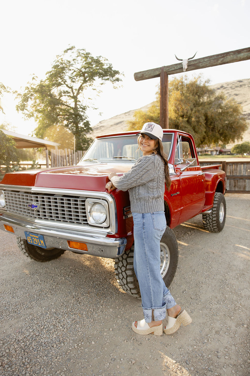RQ Rowdy Rose Wide Leg Cuff Jeans Rodeo Quincy