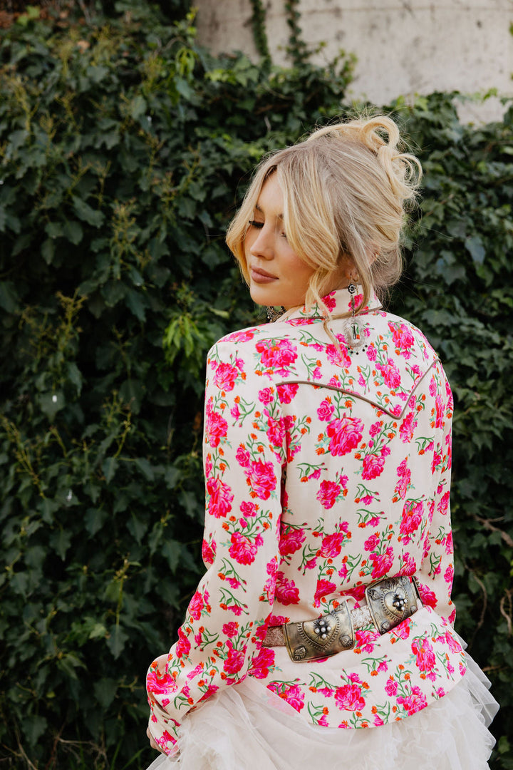 RQ Wild Rose Button Up Rodeo Quincy