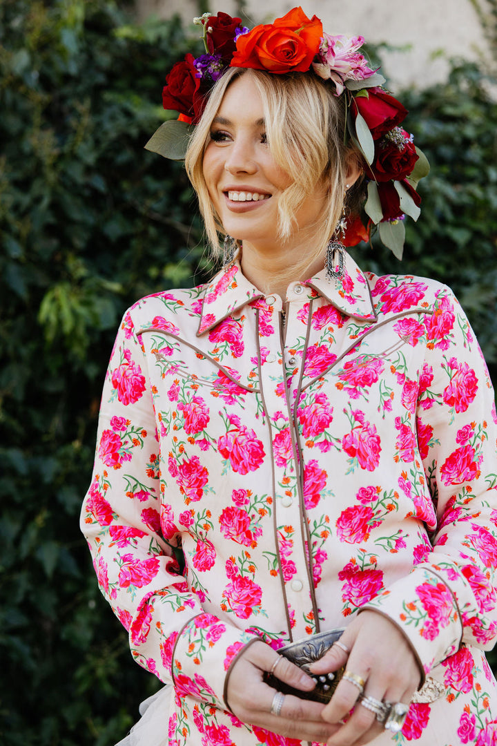 RQ Wild Rose Button Up Rodeo Quincy