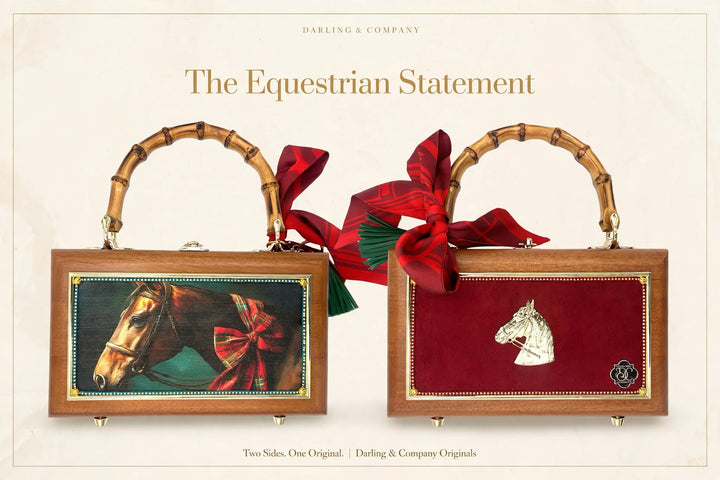 Red Holiday Horse Bag