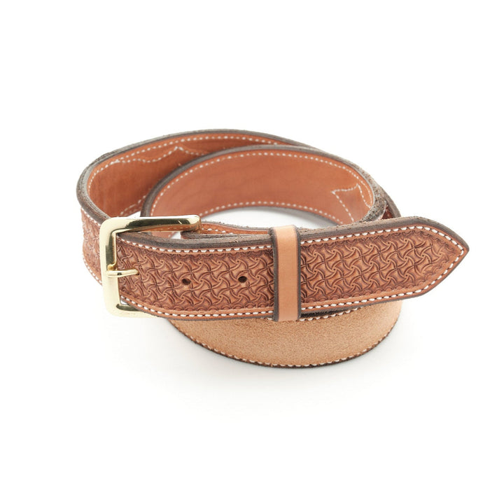 Saddle Tan Spider Combo Leather Belt