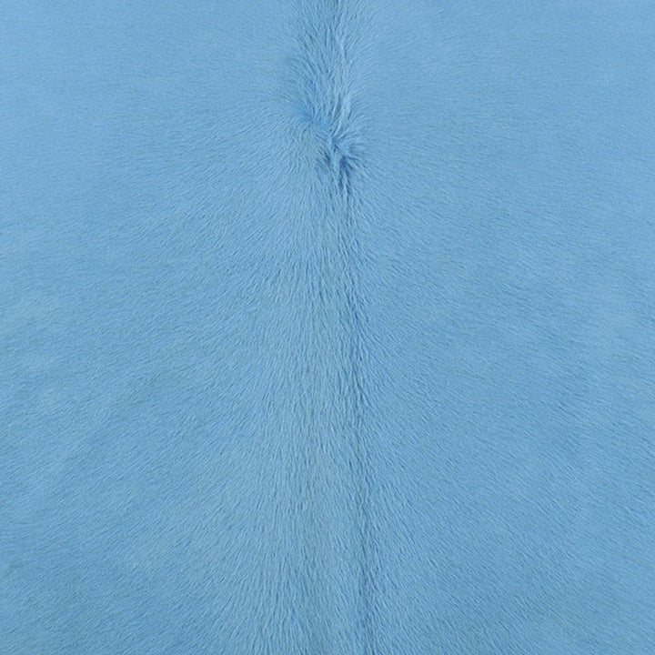 Sea Blue Dyed Cowhide Rug