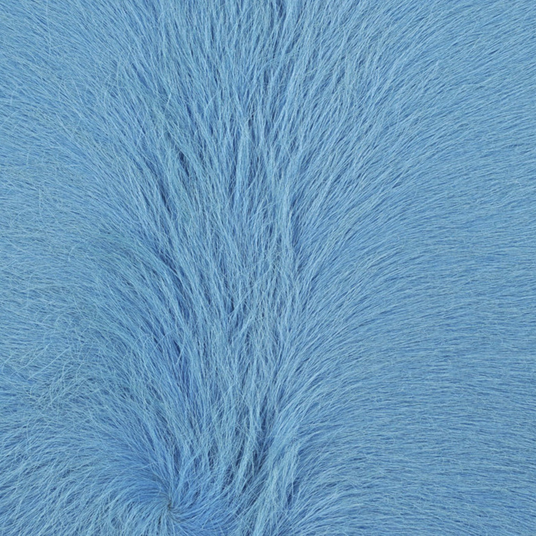 Sea Blue Dyed Cowhide Rug