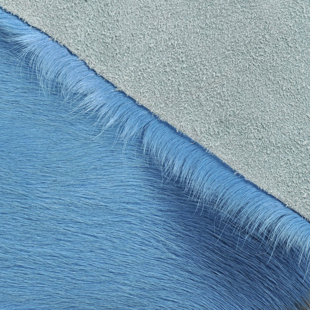 Sea Blue Dyed Cowhide Rug