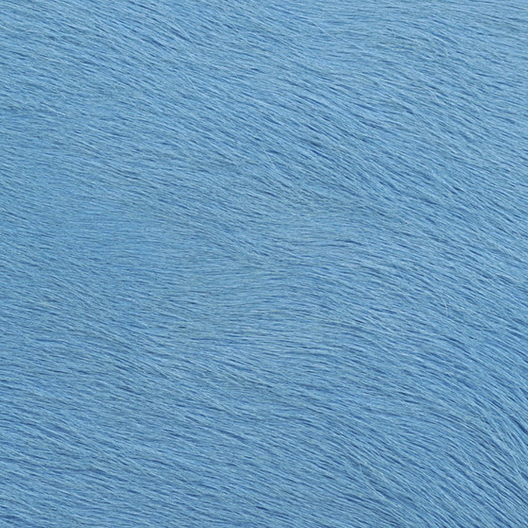 Sea Blue Dyed Cowhide Rug