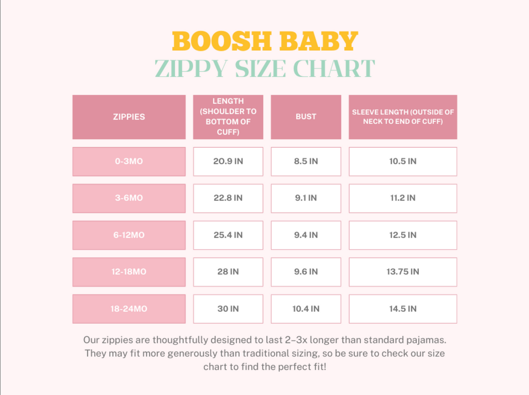 Hot Pink Bows Bamboo Zippy Boosh Baby