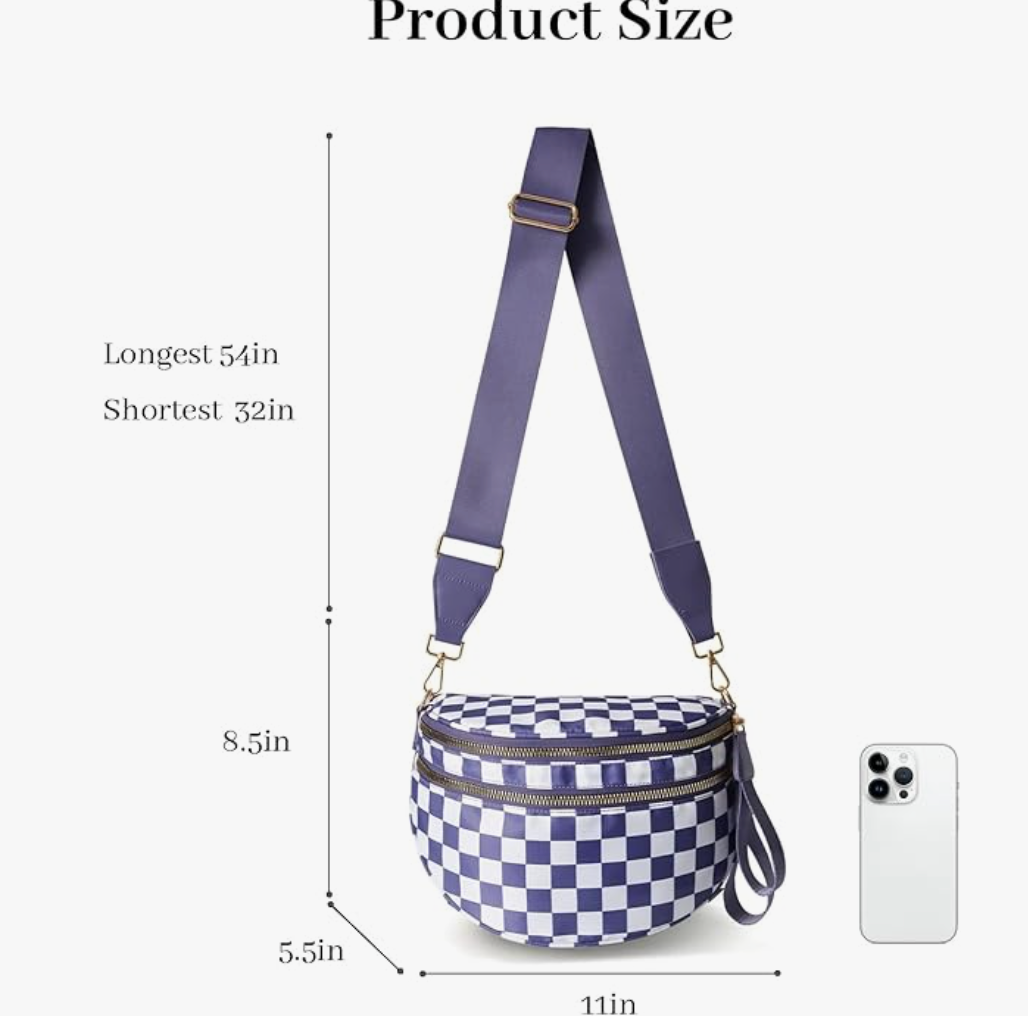 Secratariat Crossbody Crescent Bag