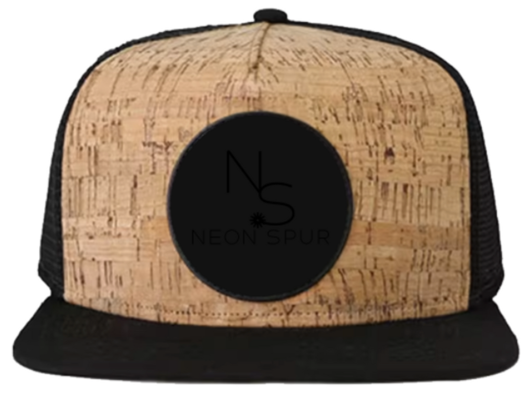Neon Spur Emblem Patch Cork Trucker Hat