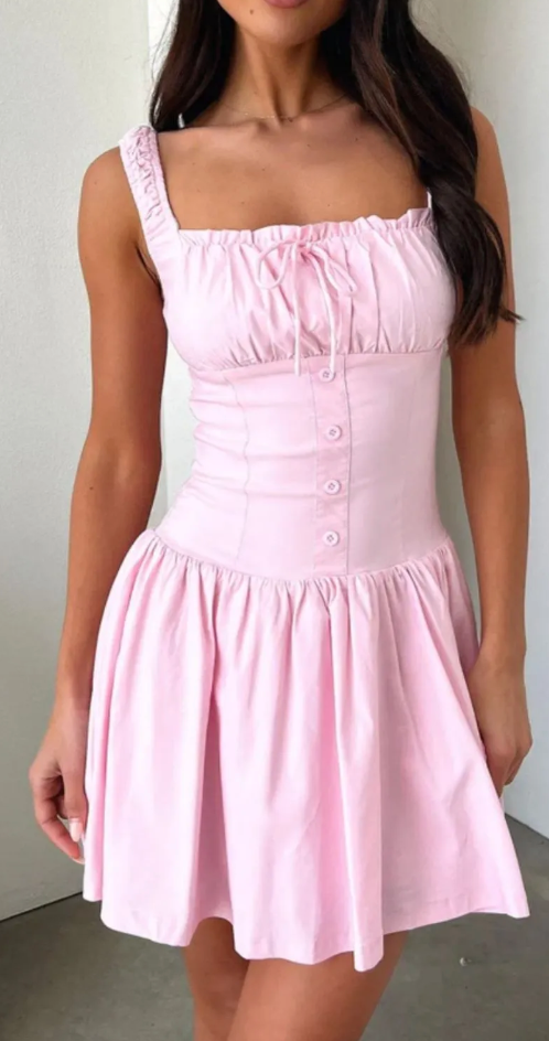 Bailey Button Square Neck Cami Dress