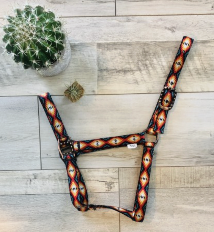 Sunset Aztec Nylon Horse Halter
