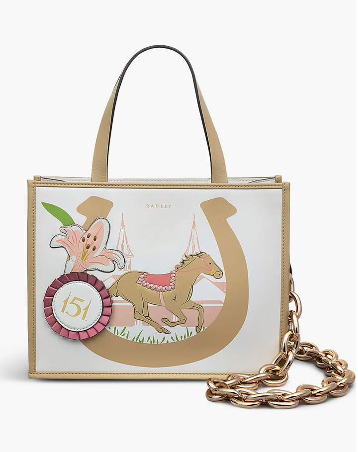 Radley London Kentucky Derby Small Open Top Satchel Bag