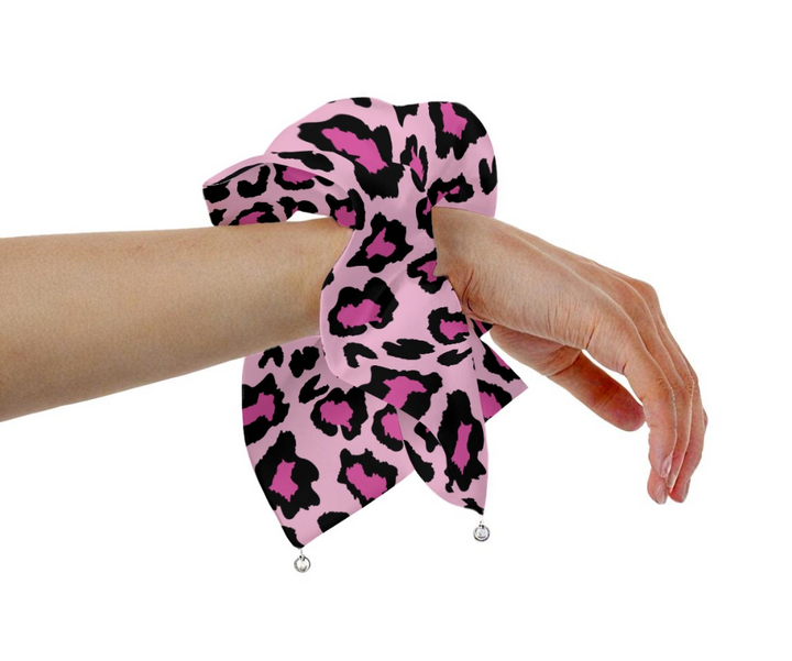 Catty Cowgirl Pearl Hair Tie Neon Spur