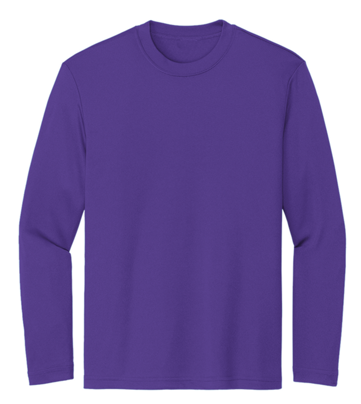 Vertical Trail Moisture-wicking Girls Long Sleeve Performance Tee