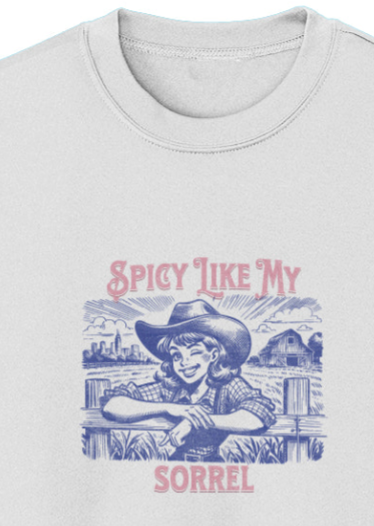 Spicy Like My Sorrel Girls Sport-Tek Moisture-Wicking Long Sleeve Tee